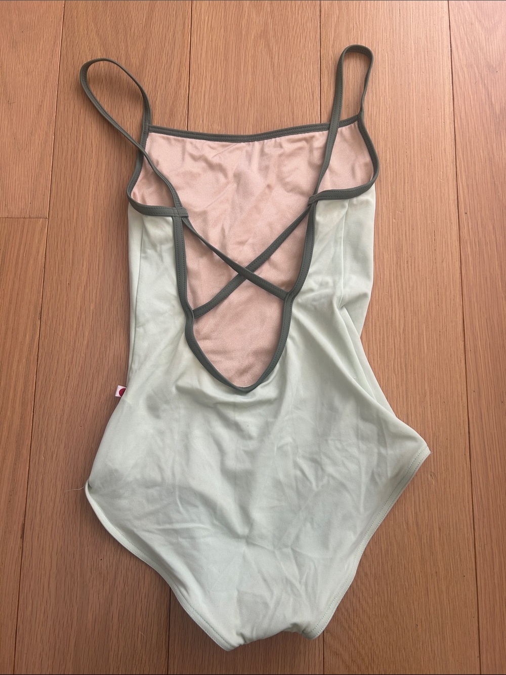 Yumiko mint green camisole leotard - Picture 2 of 2
